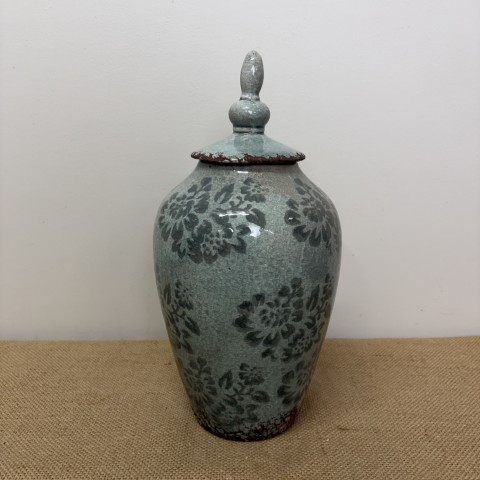 Blue-Grey Ceramic Ginger Jar